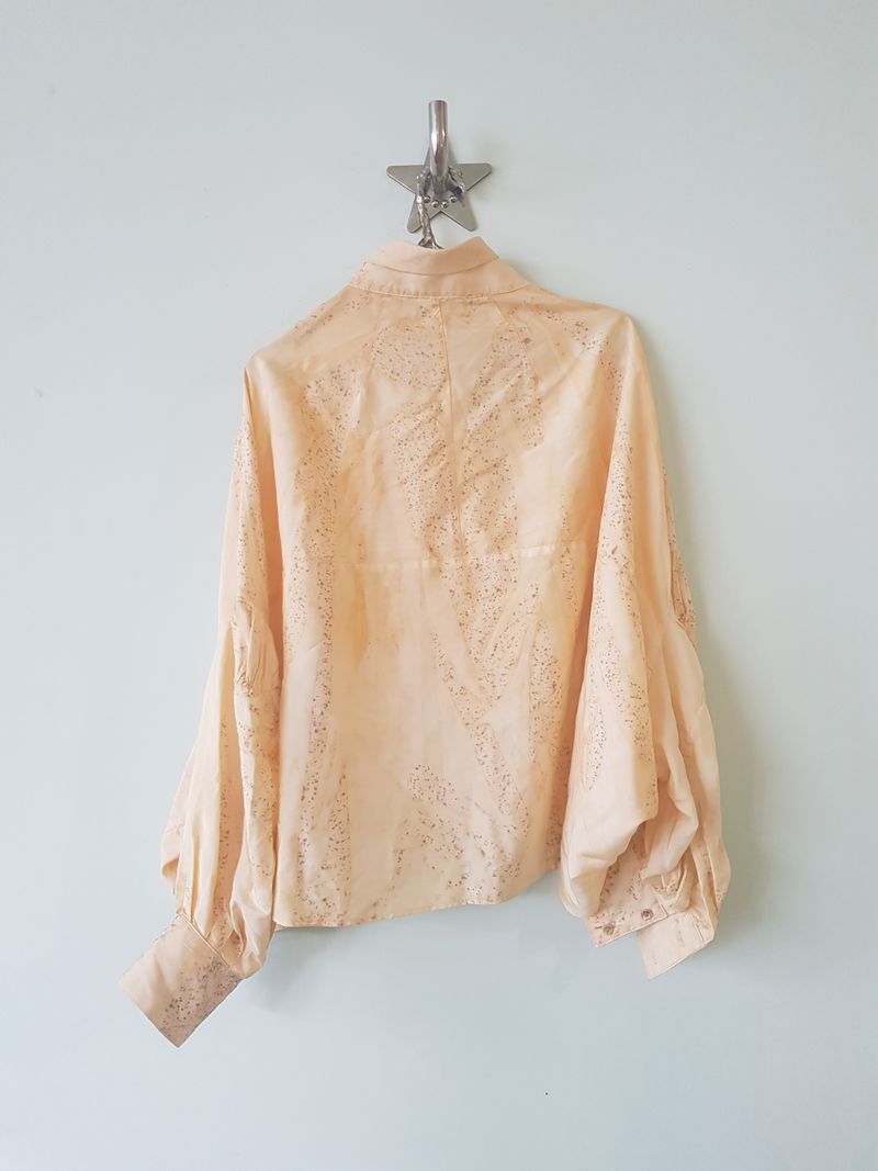 Pierrot Crop Shirt - Rust Stained