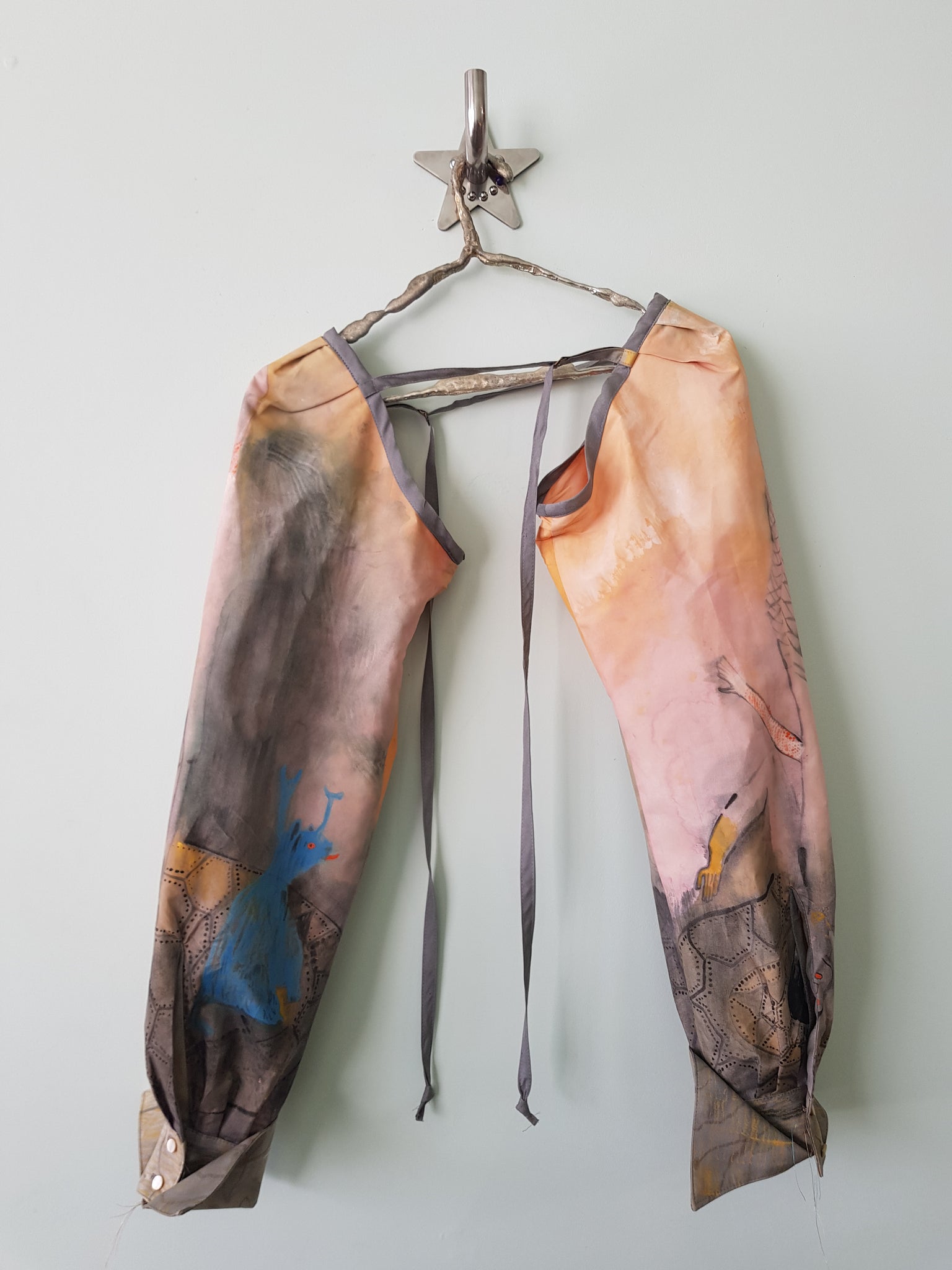 Nicola Shanley Hand Painted  Arms - Pair Three of Seven
