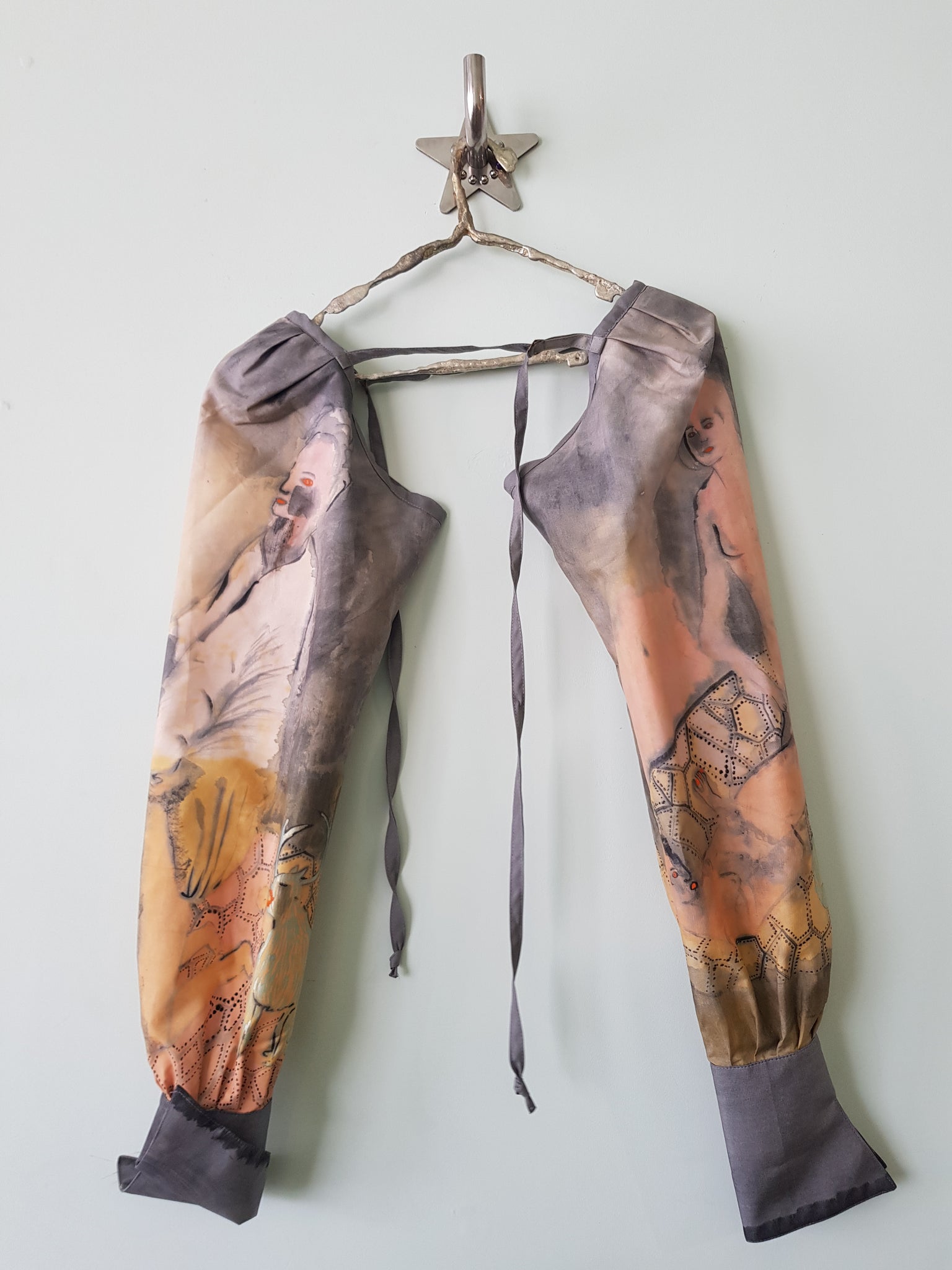 Nicola Shanley Hand Painted  Arms - Pair Five of Seven