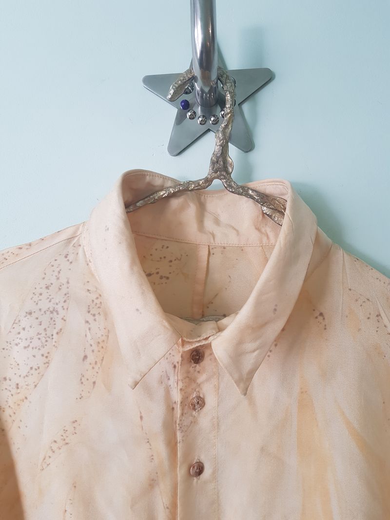 Pierrot Crop Shirt - Rust Stained