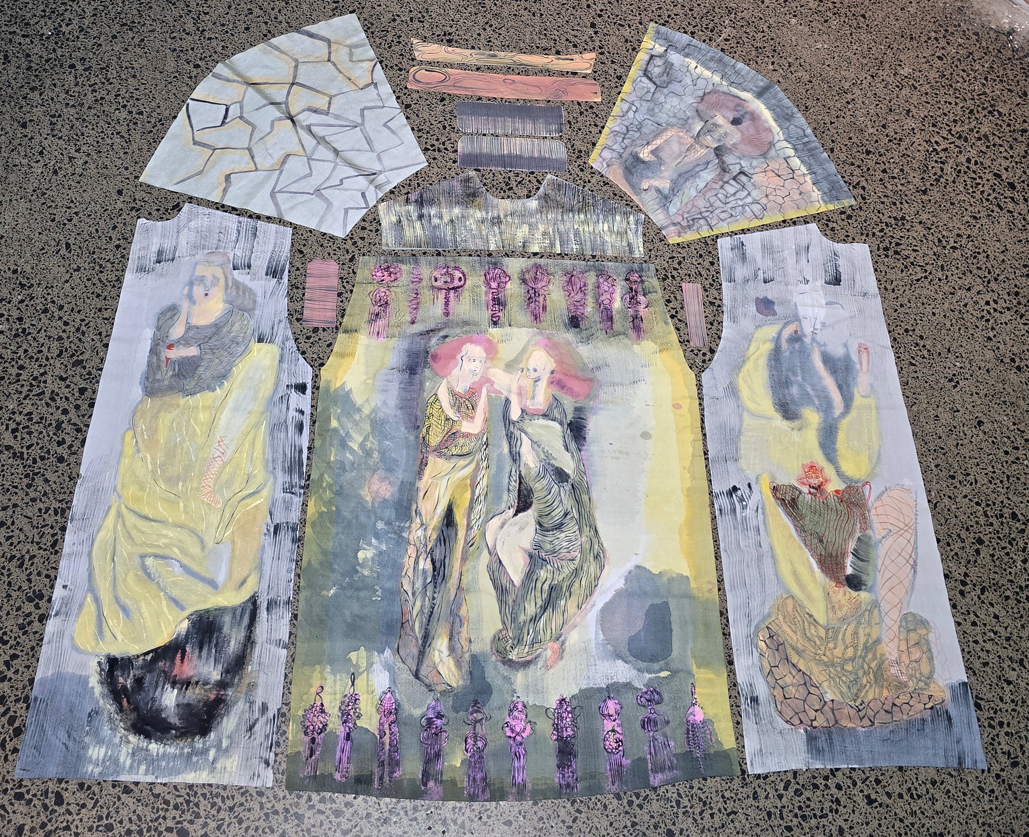 Nicola Shanley Hand Painted Jacket - Two of Two