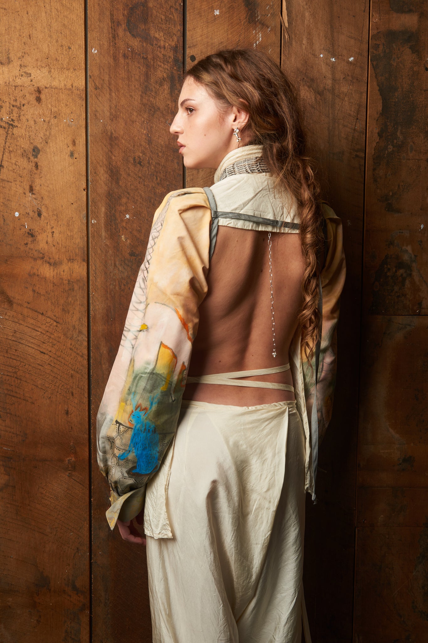Nicola Shanley Hand Painted  Arms - Pair Three of Seven
