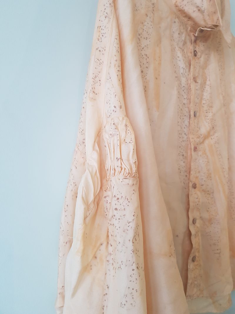 Pierrot Crop Shirt - Rust Stained