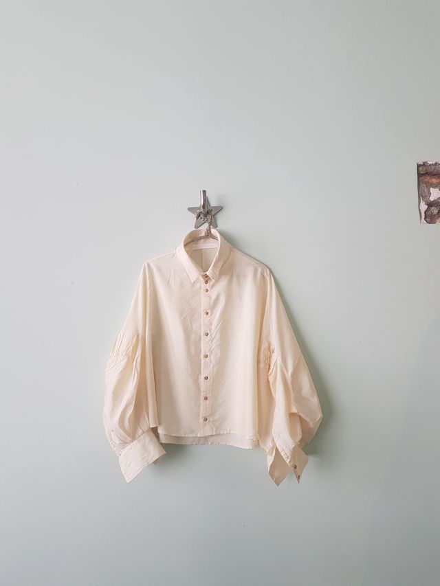 Pierrot crop Shirt - Cream